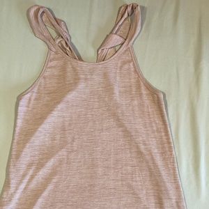 Light pink tank top with back design